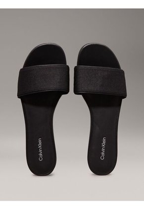 Sandalias Negro De Jacquard Con Logo Calvin Klein