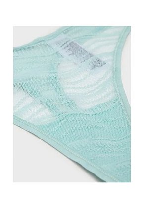 Pantie Tipo Tanga Verde De Encaje Calvin Klein