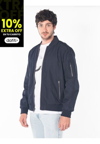 Chaqueta Azul Bomber Con Cremallera Calvin Klein Calvin Klein
