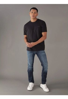 Camiseta Negra Con Micro Logo Calvin Klein