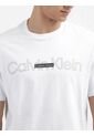 Camiseta Blanca Con Doble Logo Calvin Klein de Calvin Klein