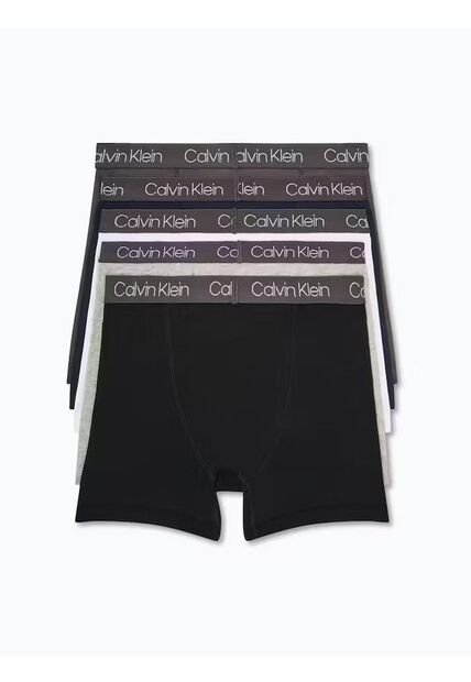 Pack Multicolor De 5 Bóxers De Algodón Elástico Para Niño Calvin Klein