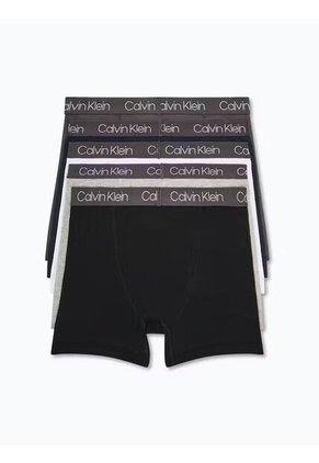 Pack Multicolor De 5 Bóxers De Algodón Elástico Para Niño Calvin Klein
