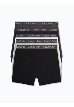 Pack Multicolor De 5 Bóxers De Algodón Elástico Para Niño Calvin Klein