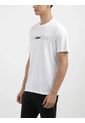 Camiseta Blanca Con Doble Logo Calvin Klein de Calvin Klein