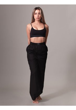 Top Negro - Tonal Logo Para Mujer Calvin Klein