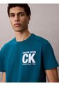 Camiseta Verde Con Gráfico De Logo Calvin Klein de Calvin Klein
