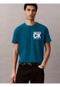 Camiseta Verde Con Gráfico De Logo Calvin Klein de Calvin Klein