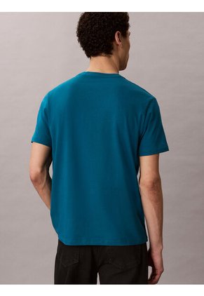 Camiseta Verde Con Gráfico De Logo Calvin Klein