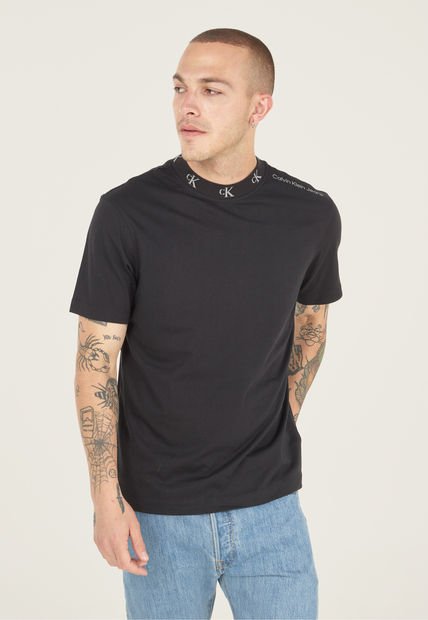 Camiseta Negro-Gris Calvin Klein