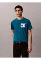 Camiseta Verde Con Gráfico De Logo Calvin Klein de Calvin Klein
