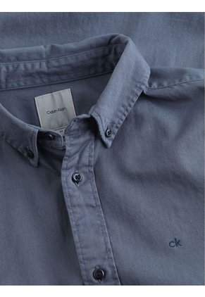 Camisa Gris De Sarga Ligera Teñida Calvin Klein