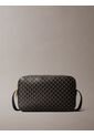 Bolso Negro Cruzado Con Logo Monograma En Todo El Artículo Calvin Klein de Calvin Klein