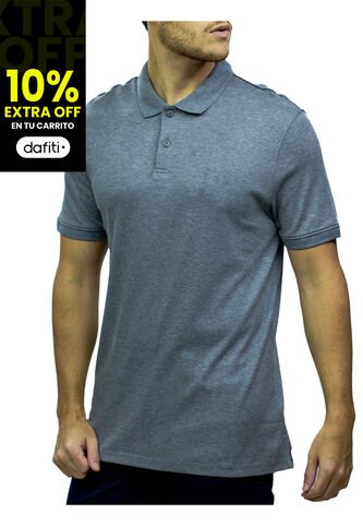 Polo Gris Liquid Touch Con Logo Calvin Klein Calvin Klein