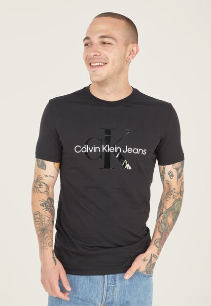 Camiseta Negro-Blanco Calvin Klein