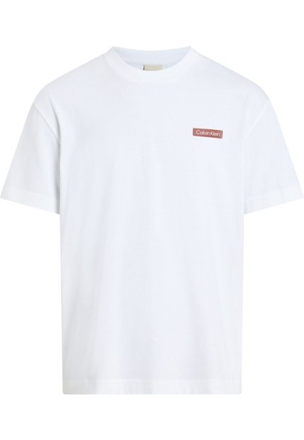 Camiseta Blanca Con Estampado En La Espalda Calvin Klein