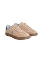 Tenis Beige De Ante De Perfil Bajo Calvin Klein de Calvin Klein