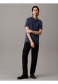 Polo Azul Slim De Algodón Para Hombre Calvin Klein de Calvin Klein