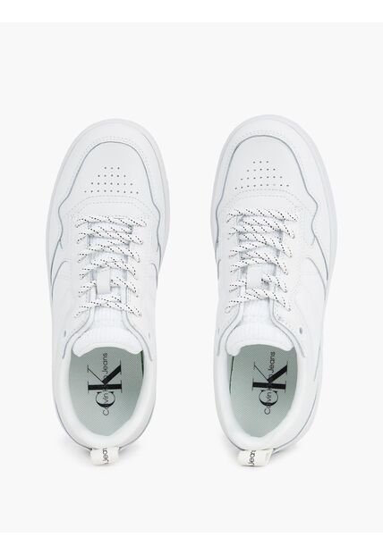 Tenis Deportivas Con Logo Mujer Blanco Calvin Klein