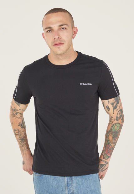 Camiseta Negro-Blanco Calvin Klein