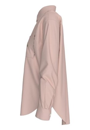 Camisa Rosada Holgada De Popelín De Algodón Calvin Klein