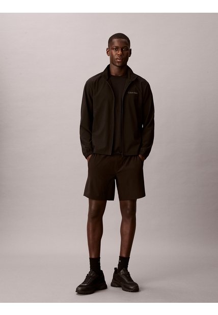 Pantaloneta Negra Woven En Tejido Plano Calvin Klein