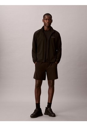 Pantaloneta Negra Woven En Tejido Plano Calvin Klein