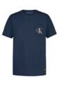 Camiseta Azul Con Bolsillo Y Logotipo Calvin Klein de Calvin Klein