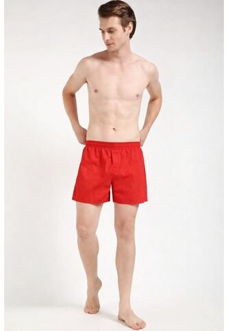 Pantaloneta Roja De Pijama De Popelín De Algodón Calvin Klein Calvin Klein