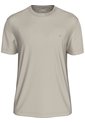 Camiseta Beige Con Logo En El Cuello Calvin Klein de Calvin Klein