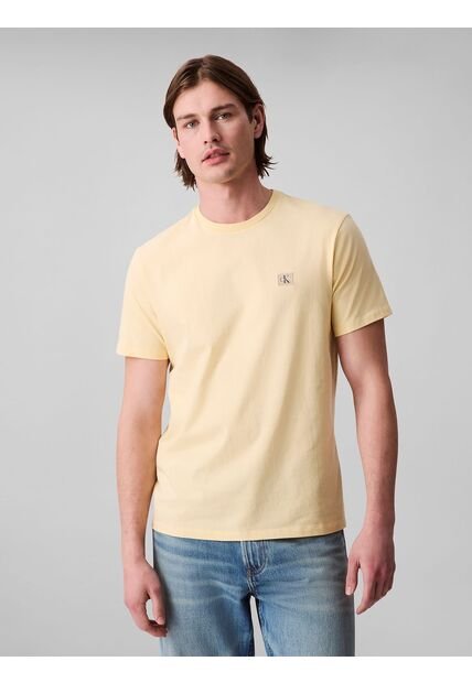 Camiseta Amarilla Classic Con Monograma Calvin Klein