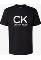 Camiseta Negra Con Estampado Gráfico De Monograma Calvin Klein de Calvin Klein