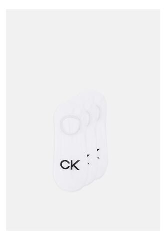 Pack Blanco De 3 Medias Finas Con Logo Calvin Klein Calvin Klein