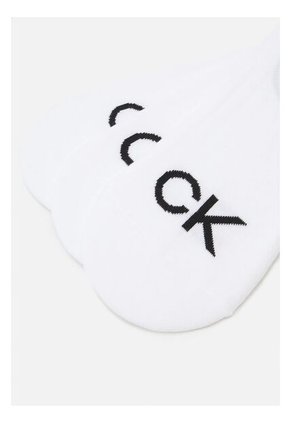 Pack Blanco De 3 Medias Finas Con Logo Calvin Klein