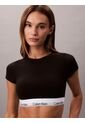 Corpiño Negro Tipo Camiseta - Icon Cotton Modal Calvin Klein de Calvin Klein