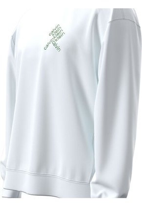 Buzo Blanco Con Logo Gráfico Calvin Klein