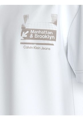 Camiseta Blanca De Algodón Calvin Klein