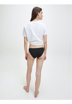 Pantys Negro Con Ribetes De Encaje Calvin Klein