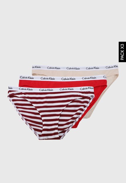 Pantie Trío Multicolor Calvin Klein