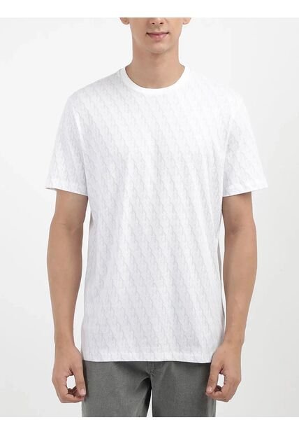 Camiseta Blanca Con Estampado Calvin Klein