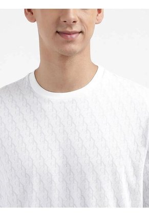 Camiseta Blanca Con Estampado Calvin Klein