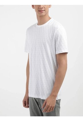 Camiseta Blanca Con Estampado Calvin Klein