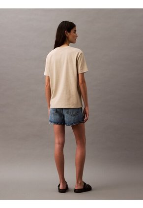 Camiseta Gris Con Logo Calvin Klein