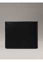 Billetera Negra Monogram De Cuero Calvin Klein de Calvin Klein