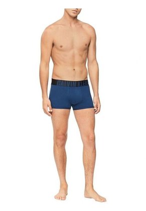Pack De 3 Boxer Azul Low Rise Trunk En Algodón Calvin Klein