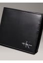 Billetera Negra Monogram De Cuero Calvin Klein de Calvin Klein