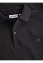Polo Negro Slim De Manga Larga Para Hombre Calvin Klein de Calvin Klein