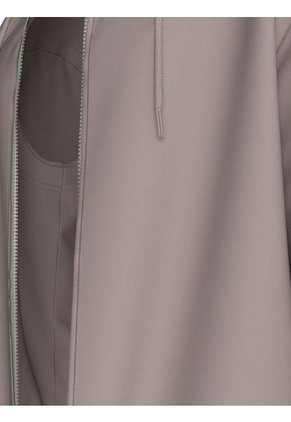 Buzo Beige Con Capota Y Logo Tape Calvin Klein