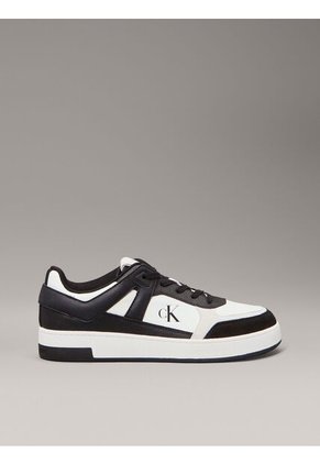 Tenis Multicolor Basket De Cuero Calvin Klein