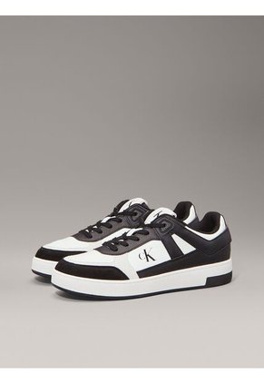 Tenis Multicolor Basket De Cuero Calvin Klein